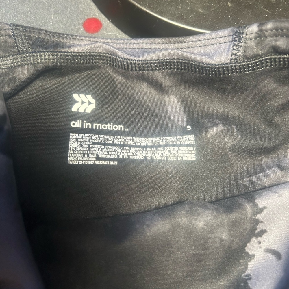All in Motion Women's Athletic Shorts in Black and Gray - Picture 2 of 3